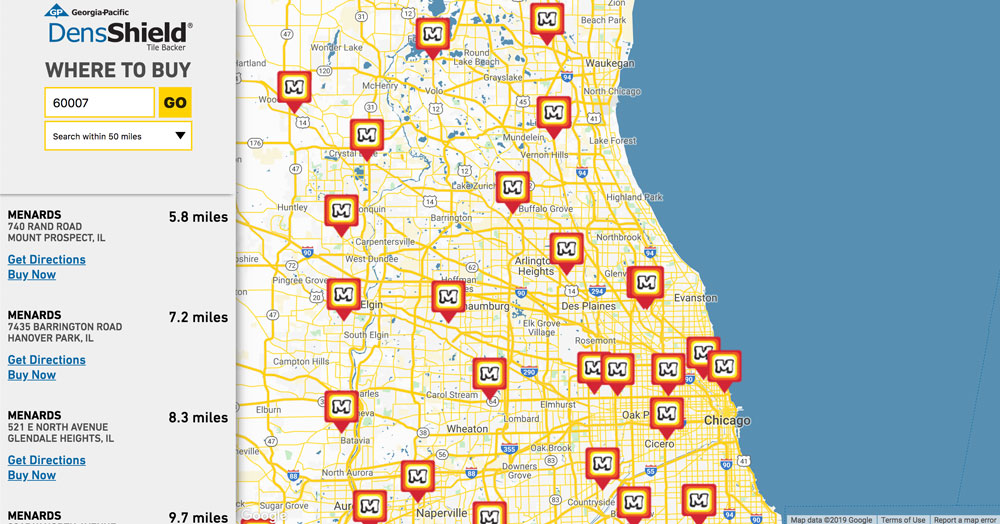 DensSheild Store Locator